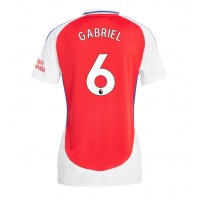 Arsenal Gabriel Magalhaes #6 Fußballbekleidung Heimtrikot Damen 2024-25 Kurzarm